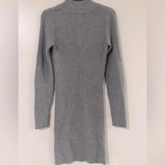 HIPPIE ROSE
Juniors' Quarter-Zip Sweater Dress Grey size S - Picture 4 of 6